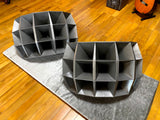 1 pair Altec Lansing 1505B Multicell Horns gray painted, for Altec288/291 driver